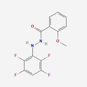 2-methoxy-N'-(2,3,5,6-tetrafluorophenyl)benzohydrazide