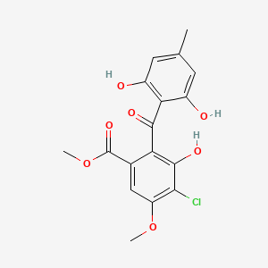 molecular formula C17H15ClO7 B1245648 Chloroisosulochrin 