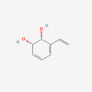 molecular formula C8H10O2 B1245649 (1S,2R)-3-ethenylcyclohexa-3,5-diene-1,2-diol 