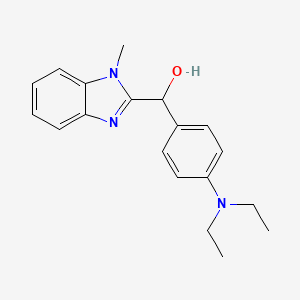 [4-(diethylamino)phenyl](1-methyl-1H-benzimidazol-2-yl)methanol