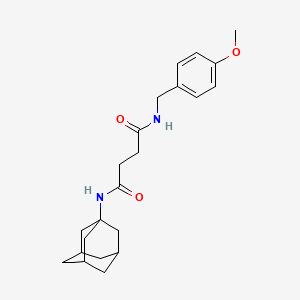 N-(4-methoxybenzyl)-N'-(tricyclo[3.3.1.1~3,7~]dec-1-yl)butanediamide