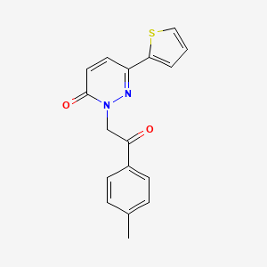 2-[2-(4-methylphenyl)-2-oxoethyl]-6-(thiophen-2-yl)pyridazin-3(2H)-one