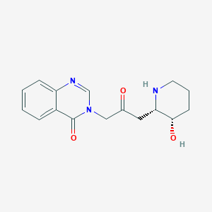 molecular formula C16H19N3O3 B1245651 (+)-Isofebrifugine 