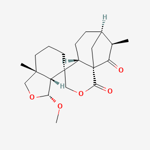 molecular formula C21H30O5 B1245652 ludongnin F 