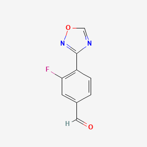 3-Fluoro-4-(1,2,4-oxadiazol-3-YL)benzaldehyde