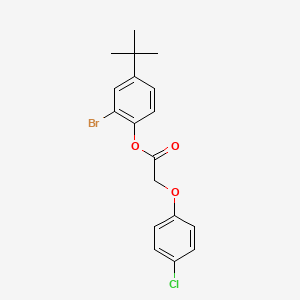 2-Bromo-4-tert-butylphenyl (4-chlorophenoxy)acetate