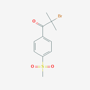 molecular formula C11H13BrO3S B124566 2-溴-2-甲基-1-[4-(甲磺酰基)苯基]-1-丙酮 CAS No. 189955-79-1