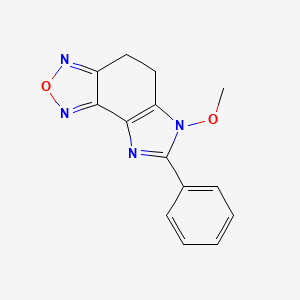 molecular formula C14H12N4O2 B12456644 6-methoxy-7-phenyl-5,6-dihydro-4H-imidazo[4,5-e][2,1,3]benzoxadiazole 