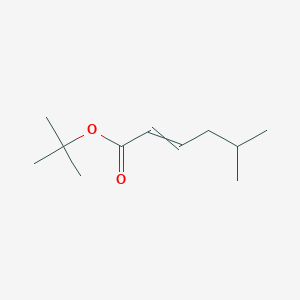 molecular formula C11H20O2 B12456649 Tert-butyl (2E)-5-methylhex-2-enoate 