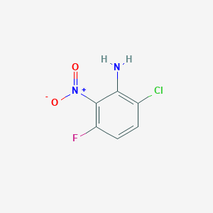 molecular formula C6H4ClFN2O2 B12456662 6-Chloro-3-fluoro-2-nitroaniline 