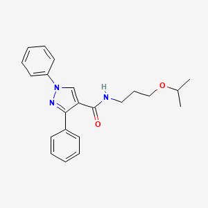 1,3-diphenyl-N-[3-(propan-2-yloxy)propyl]-1H-pyrazole-4-carboxamide