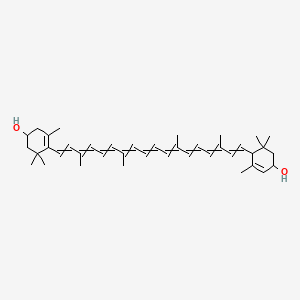 4-[18-(4-Hydroxy-2,6,6-trimethylcyclohex-2-en-1-yl)-3,7,12,16-tetramethyloctadeca-1,3,5,7,9,11,13,15,17-nonaenyl]-3,5,5-trimethylcyclohex-3-en-1-ol