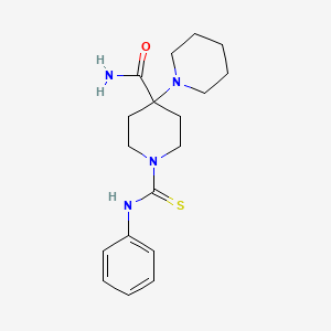 1'-Phenylthiocarbamoyl-[1,4']bipiperidinyl-4'-carboxylic acid amide