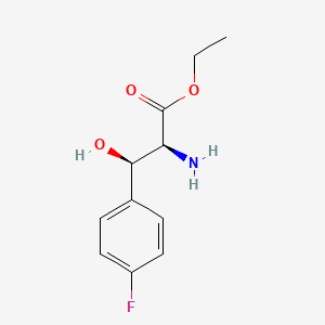 Ethyl (2S,3R)-2-amino-3-(4-fluorophenyl)-3-hydroxypropanoate