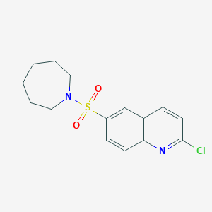 6-(Azepan-1-ylsulfonyl)-2-chloro-4-methylquinoline