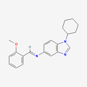 1-cyclohexyl-N-[(E)-(2-methoxyphenyl)methylidene]-1H-benzimidazol-5-amine