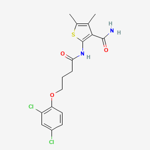 2-{[4-(2,4-Dichlorophenoxy)butanoyl]amino}-4,5-dimethylthiophene-3-carboxamide