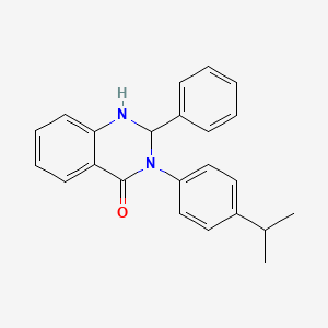 molecular formula C23H22N2O B12456795 3-(4-Isopropylphenyl)-2-phenyl-2,3-dihydroquinazolin-4(1h)-one 