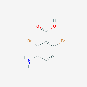 molecular formula C7H5Br2NO2 B12456819 3-Amino-2,6-dibromobenzoic acid 