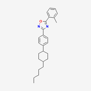 5-(2-Methylphenyl)-3-[4-(4-pentylcyclohexyl)phenyl]-1,2,4-oxadiazole