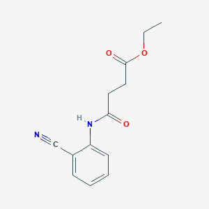 Ethyl 4-[(2-cyanophenyl)amino]-4-oxobutanoate