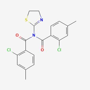 2-chloro-N-(2-chloro-4-methylbenzoyl)-N-(4,5-dihydro-1,3-thiazol-2-yl)-4-methylbenzamide