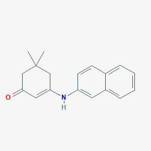 molecular formula C18H19NO B12456852 5,5-Dimethyl-3-(naphthalen-2-ylamino)cyclohex-2-en-1-one 