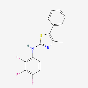 molecular formula C16H11F3N2S B12456871 4-methyl-5-phenyl-N-(2,3,4-trifluorophenyl)-1,3-thiazol-2-amine 