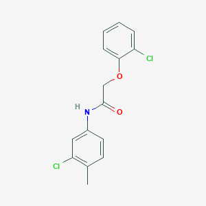 molecular formula C15H13Cl2NO2 B12456887 N-(3-chloro-4-methylphenyl)-2-(2-chlorophenoxy)acetamide 