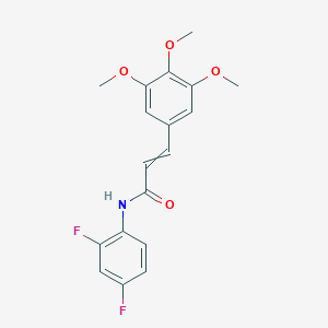 N-(2,4-difluorophenyl)-3-(3,4,5-trimethoxyphenyl)acrylamide