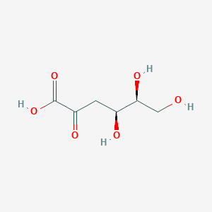 molecular formula C6H10O6 B1245693 3-deoxy-L-threo-hex-2-ulosonic acid 