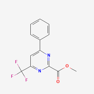 Methyl [6-phenyl-4-(trifluoromethyl)pyrimidin-2-yl]carboxylate