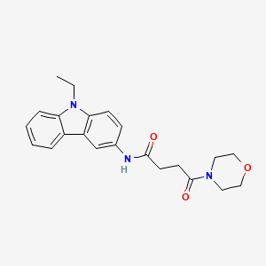 N-(9-ethyl-9H-carbazol-3-yl)-4-(morpholin-4-yl)-4-oxobutanamide