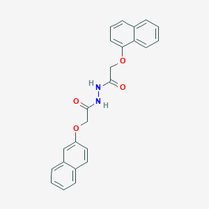 molecular formula C24H20N2O4 B12456968 2-(naphthalen-1-yloxy)-N'-[(naphthalen-2-yloxy)acetyl]acetohydrazide 