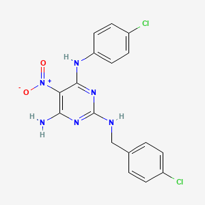 N~2~-(4-chlorobenzyl)-N~4~-(4-chlorophenyl)-5-nitropyrimidine-2,4,6-triamine