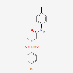 N~2~-[(4-bromophenyl)sulfonyl]-N~2~-methyl-N-(4-methylphenyl)glycinamide