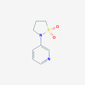 molecular formula C8H10N2O2S B124570 2-(Pyridin-3-yl)isothiazolidine 1,1-dioxide CAS No. 158089-67-9