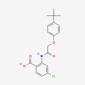 2-{[(4-Tert-butylphenoxy)acetyl]amino}-4-chlorobenzoic acid