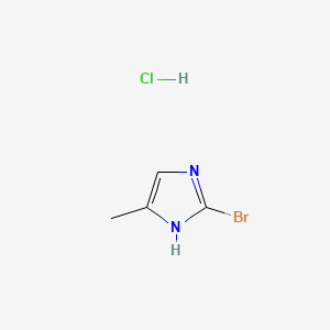 molecular formula C4H6BrClN2 B12457025 2-Bromo-4-methylimidazole hydrochloride 