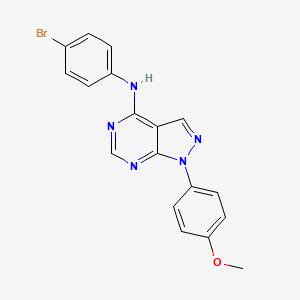 N-(4-bromophenyl)-1-(4-methoxyphenyl)pyrazolo[3,4-d]pyrimidin-4-amine