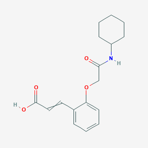 (2E)-3-{2-[(Cyclohexylcarbamoyl)methoxy]phenyl}prop-2-enoic acid