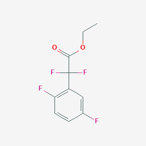 molecular formula C10H8F4O2 B12457082 Ethyl (2,5-difluorophenyl)(difluoro)acetate 