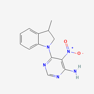 6-(3-methyl-2,3-dihydro-1H-indol-1-yl)-5-nitropyrimidin-4-amine