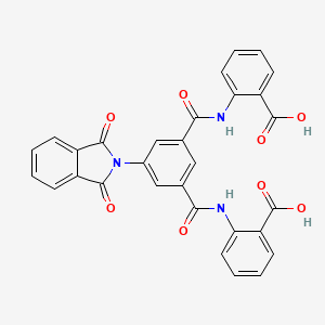 2-{3-[(2-Carboxyphenyl)carbamoyl]-5-(1,3-dioxoisoindol-2-YL)benzamido}benzoic acid