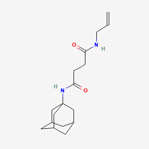 molecular formula C17H26N2O2 B12457146 N-(prop-2-en-1-yl)-N'-(tricyclo[3.3.1.1~3,7~]dec-1-yl)butanediamide 