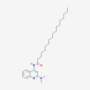 molecular formula C29H47N3O B12457172 N-[2-(dimethylamino)quinolin-4-yl]octadecanamide 