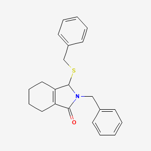 2-benzyl-3-(benzylsulfanyl)-2,3,4,5,6,7-hexahydro-1H-isoindol-1-one