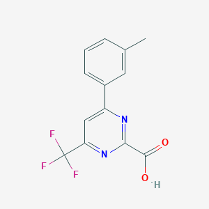 [6-(m-Tolyl)-4-(trifluoromethyl)pyrimidin-2-yl]carboxylic acid