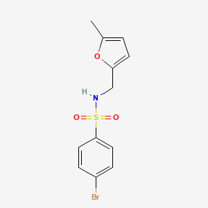 molecular formula C12H12BrNO3S B12457200 4-bromo-N-[(5-methylfuran-2-yl)methyl]benzenesulfonamide CAS No. 5846-20-8