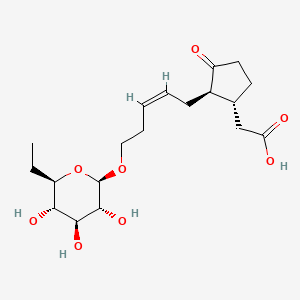 molecular formula C19H30O8 B1245721 12-hydroxyjasmonic acid 12-O-beta-D-glucoside 